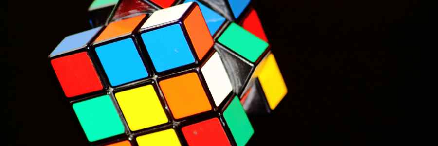 Colorful Image of Rubik's Cube